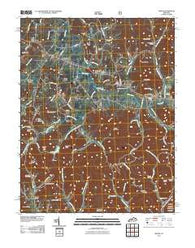 Means Kentucky Historical topographic map, 1:24000 scale, 7.5 X 7.5 Minute, Year 2011