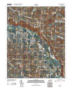Melber Kentucky Historical topographic map, 1:24000 scale, 7.5 X 7.5 Minute, Year 2010