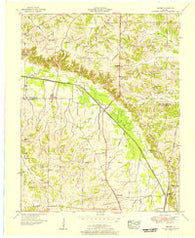 Melber Kentucky Historical topographic map, 1:24000 scale, 7.5 X 7.5 Minute, Year 1951