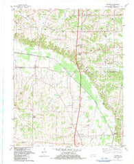 Melber Kentucky Historical topographic map, 1:24000 scale, 7.5 X 7.5 Minute, Year 1982
