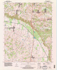 Melber Kentucky Historical topographic map, 1:24000 scale, 7.5 X 7.5 Minute, Year 1993