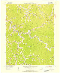 Meta Kentucky Historical topographic map, 1:24000 scale, 7.5 X 7.5 Minute, Year 1954
