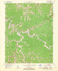Meta Kentucky Historical topographic map, 1:24000 scale, 7.5 X 7.5 Minute, Year 1954