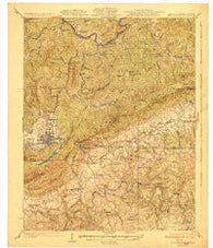 Middlesboro Kentucky Historical topographic map, 1:62500 scale, 15 X 15 Minute, Year 1930