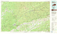 Middlesboro Kentucky Historical topographic map, 1:100000 scale, 30 X 60 Minute, Year 1977