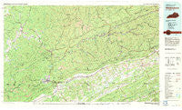 Middlesboro Kentucky Historical topographic map, 1:100000 scale, 30 X 60 Minute, Year 1977