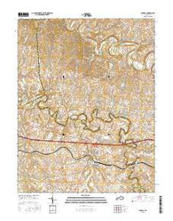 Midway Kentucky Current topographic map, 1:24000 scale, 7.5 X 7.5 Minute, Year 2016