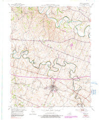 Midway Kentucky Historical topographic map, 1:24000 scale, 7.5 X 7.5 Minute, Year 1954