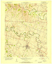 Midway Kentucky Historical topographic map, 1:24000 scale, 7.5 X 7.5 Minute, Year 1952