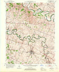 Midway Kentucky Historical topographic map, 1:24000 scale, 7.5 X 7.5 Minute, Year 1954