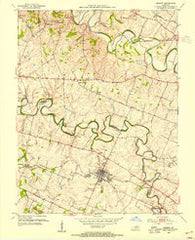 Midway Kentucky Historical topographic map, 1:24000 scale, 7.5 X 7.5 Minute, Year 1954