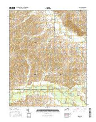Milburn Kentucky Current topographic map, 1:24000 scale, 7.5 X 7.5 Minute, Year 2016