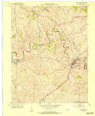 Millersburg Kentucky Historical topographic map, 1:24000 scale, 7.5 X 7.5 Minute, Year 1953