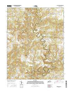 Millerstown Kentucky Current topographic map, 1:24000 scale, 7.5 X 7.5 Minute, Year 2016