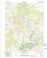 Millerstown Kentucky Historical topographic map, 1:24000 scale, 7.5 X 7.5 Minute, Year 1967