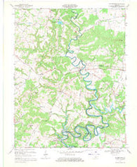 Millerstown Kentucky Historical topographic map, 1:24000 scale, 7.5 X 7.5 Minute, Year 1967