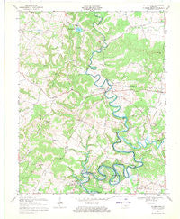 Millerstown Kentucky Historical topographic map, 1:24000 scale, 7.5 X 7.5 Minute, Year 1967