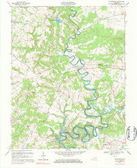 Millerstown Kentucky Historical topographic map, 1:24000 scale, 7.5 X 7.5 Minute, Year 1967