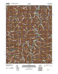 Milo Kentucky Historical topographic map, 1:24000 scale, 7.5 X 7.5 Minute, Year 2010