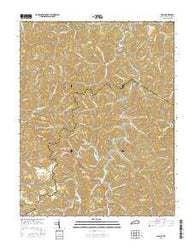 Milo Kentucky Current topographic map, 1:24000 scale, 7.5 X 7.5 Minute, Year 2016