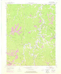 Milo Kentucky Historical topographic map, 1:24000 scale, 7.5 X 7.5 Minute, Year 1954