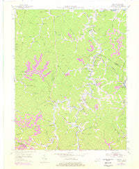 Milo Kentucky Historical topographic map, 1:24000 scale, 7.5 X 7.5 Minute, Year 1954