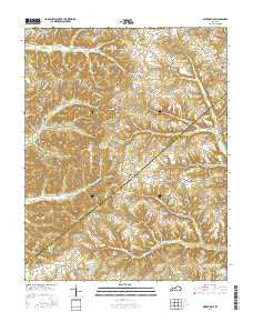 Mintonville Kentucky Current topographic map, 1:24000 scale, 7.5 X 7.5 Minute, Year 2016