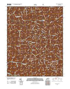 Mistletoe Kentucky Historical topographic map, 1:24000 scale, 7.5 X 7.5 Minute, Year 2011