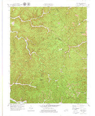 Mistletoe Kentucky Historical topographic map, 1:24000 scale, 7.5 X 7.5 Minute, Year 1979