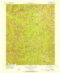 Mistletoe Kentucky Historical topographic map, 1:24000 scale, 7.5 X 7.5 Minute, Year 1953