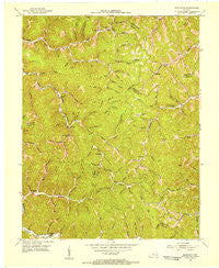 Mistletoe Kentucky Historical topographic map, 1:24000 scale, 7.5 X 7.5 Minute, Year 1953