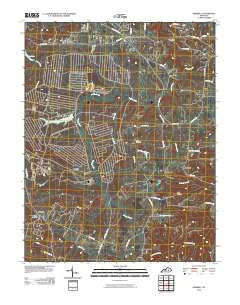 Moberly Kentucky Historical topographic map, 1:24000 scale, 7.5 X 7.5 Minute, Year 2010