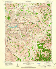 Moberly Kentucky Historical topographic map, 1:24000 scale, 7.5 X 7.5 Minute, Year 1952