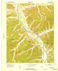 Model Kentucky Historical topographic map, 1:24000 scale, 7.5 X 7.5 Minute, Year 1951