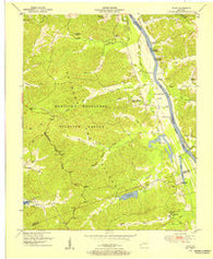 Mont Kentucky Historical topographic map, 1:24000 scale, 7.5 X 7.5 Minute, Year 1950