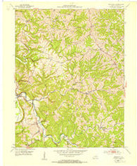 Monterey Kentucky Historical topographic map, 1:24000 scale, 7.5 X 7.5 Minute, Year 1953