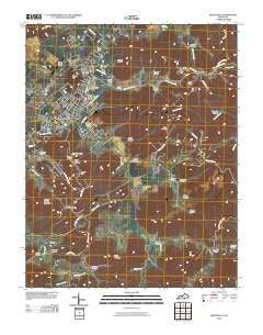 Monticello Kentucky Historical topographic map, 1:24000 scale, 7.5 X 7.5 Minute, Year 2010