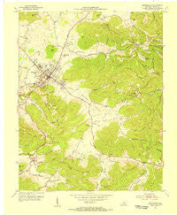 Monticello Kentucky Historical topographic map, 1:24000 scale, 7.5 X 7.5 Minute, Year 1953