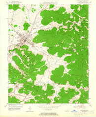 Monticello Kentucky Historical topographic map, 1:24000 scale, 7.5 X 7.5 Minute, Year 1953