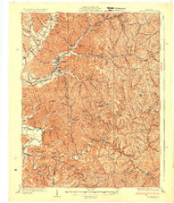 Morehead Kentucky Historical topographic map, 1:62500 scale, 15 X 15 Minute, Year 1935