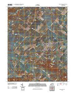 Morganfield Kentucky Historical topographic map, 1:24000 scale, 7.5 X 7.5 Minute, Year 2010