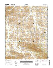Morganfield Kentucky Current topographic map, 1:24000 scale, 7.5 X 7.5 Minute, Year 2016
