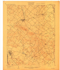 Morganfield Kentucky Historical topographic map, 1:62500 scale, 15 X 15 Minute, Year 1907