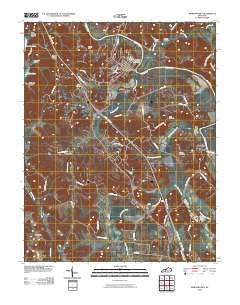 Morgantown Kentucky Historical topographic map, 1:24000 scale, 7.5 X 7.5 Minute, Year 2010