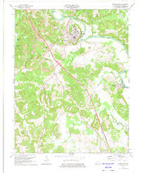 Morgantown Kentucky Historical topographic map, 1:24000 scale, 7.5 X 7.5 Minute, Year 1973