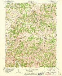 Mount Eden Kentucky Historical topographic map, 1:24000 scale, 7.5 X 7.5 Minute, Year 1954