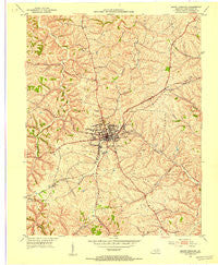Mount Sterling Kentucky Historical topographic map, 1:24000 scale, 7.5 X 7.5 Minute, Year 1952