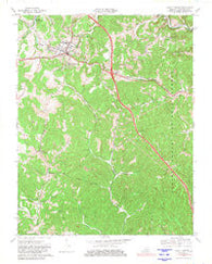 Mount Vernon Kentucky Historical topographic map, 1:24000 scale, 7.5 X 7.5 Minute, Year 1970