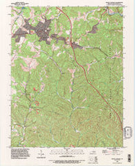 Mount Vernon Kentucky Historical topographic map, 1:24000 scale, 7.5 X 7.5 Minute, Year 1993
