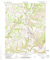 Mount Washington Kentucky Historical topographic map, 1:24000 scale, 7.5 X 7.5 Minute, Year 1982